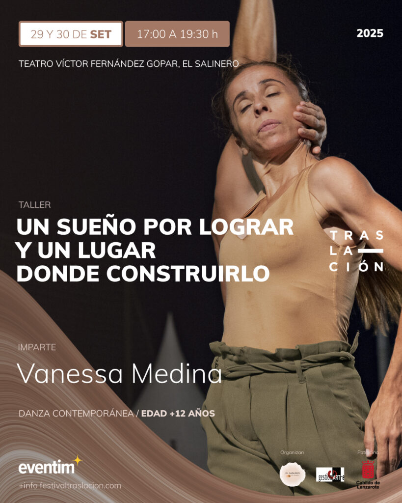 Taller de danza Un sueño por lograr y un lugar donde construirlo. Vanessa Medina Festival Traslación